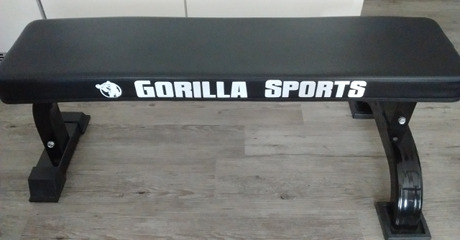 Seitenansicht der Gorilla Sports Flachbank